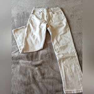 Everlane Charcoal White Straight Leg Jeans